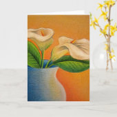 Calla Lilie Grußkarte Karte (Gelbe Blume)
