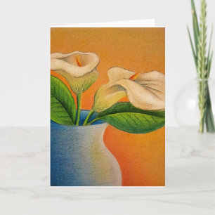 Calla Lilie Grußkarte Karte