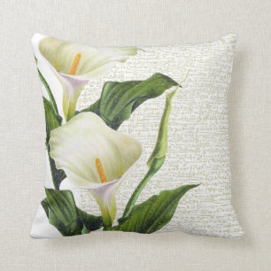 Calla-Lilie Kalligrafie Kissen