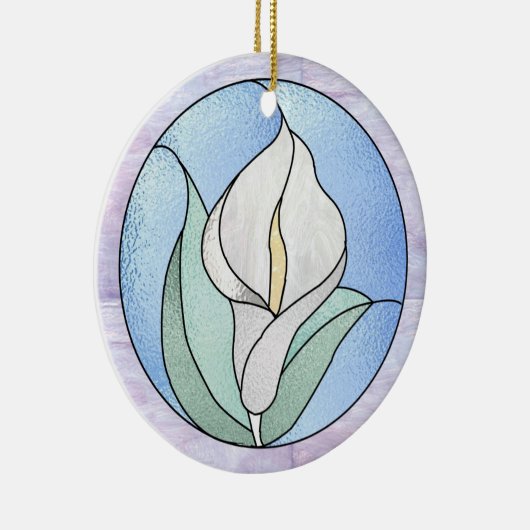 Calla-Lilie Keramikornament (Rechts)