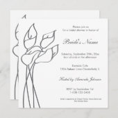 Calla-Lilie laden ein Einladung (Vorne/Hinten)