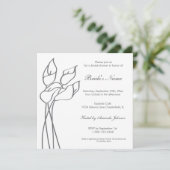 Calla-Lilie laden ein Einladung (Stehend Vorderseite)