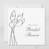 Calla-Lilie laden ein Einladung (Rückseite)