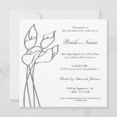 Calla-Lilie laden ein Einladung (Vorderseite)