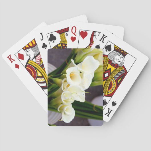 Calla Lilie spielt Karten Spielkarten (Rückseite)