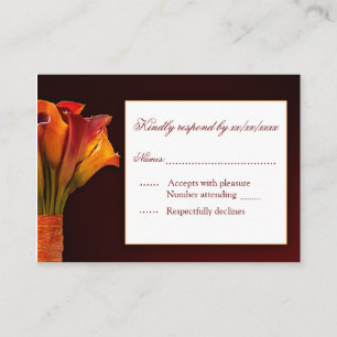 Calla Lilie UAWG Response Card Begleitkarte