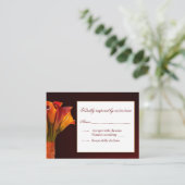 Calla Lilie UAWG Response Card Begleitkarte (Stehend Vorderseite)
