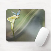 Calla-Lilie und Schmetterling Mousepad (Mit Mouse)