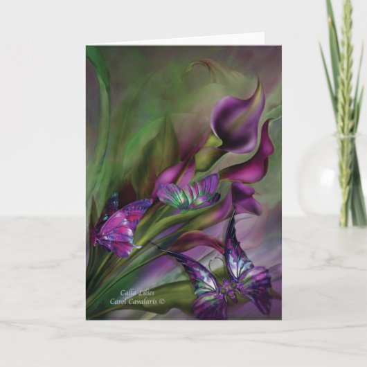 Calla-Lilien ArtCard Karte (Vorderseite)
