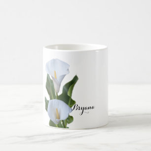 Calla-Lilien-Blumen Florale Elegante Kaffeetasse