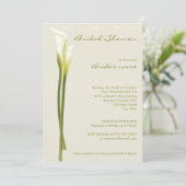 Calla-Lilien-Brautparty-Einladungen Einladung (Stehend Vorderseite)