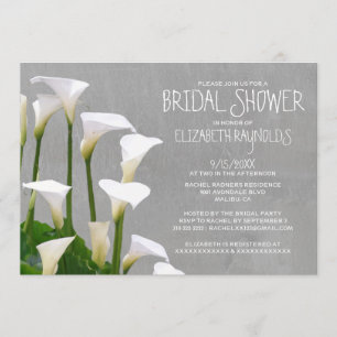 Calla Lilien Bridal Dusche Einladungen