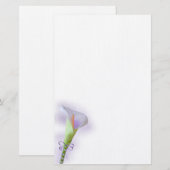 Calla-Lilien-Briefpapier Briefpapier (Vorne/Hinten)