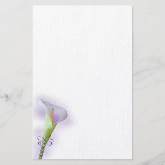 Calla-Lilien-Briefpapier Briefpapier (Vorderseite)