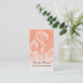 Calla Lilien Business Card Visitenkarte (Stehend Vorderseite)