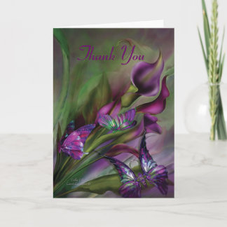 Calla-Lilien danken Ihnen zu kardieren Dankeskarte