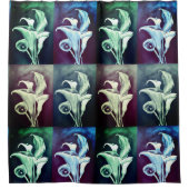 Calla-Lilien Duschvorhang (Vorderseite)