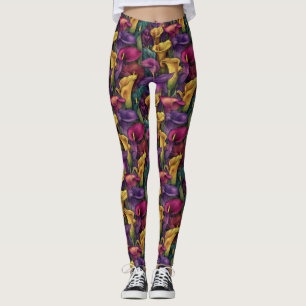 Calla Lilien Florale Mutter Weihnachtsgeschenke W Leggings