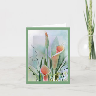 Calla-Lilien-freier Raum Notecards Karte
