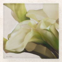 Calla-Lilien-Glas-Untersetzer