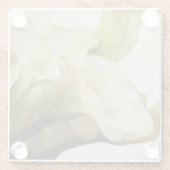 Calla-Lilien-Glas-Untersetzer Glasuntersetzer (Rückseite)