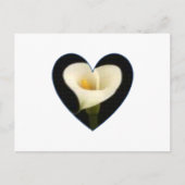 Calla-Lilien-Herz-Postkarte Postkarte (Vorderseite)