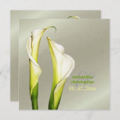 Calla Lilien/Hochzeit Einladungen (Vorne/Hinten)
