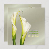 Calla Lilien/Hochzeit Einladungen (Vorne/Hinten)