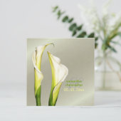Calla Lilien/Hochzeit Einladungen (Stehend Vorderseite)