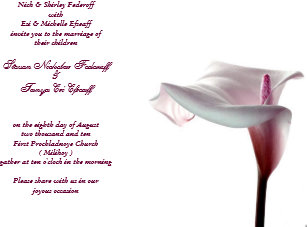 Calla Lilie Hochzeit Einladungen Zazzle De
