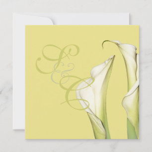 Calla-Lilien, Hochzeits-Einladungen Einladung