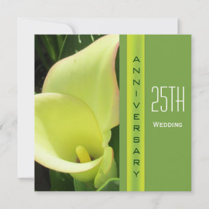 Calla-Lilien-Hochzeits-Jubiläumseinladung Einladung
