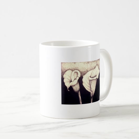 Calla-Lilien Kaffeetasse (VorderseiteRechts)