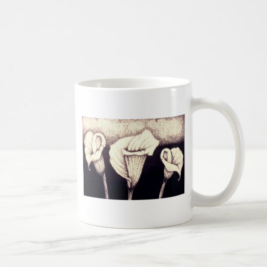 Calla-Lilien Kaffeetasse (Rechts)