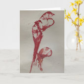 Calla-Lilien Karte (Gelbe Blume)