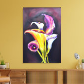Calla-Lilien Leinwanddruck (Insitu (Wohnzimmer))