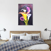 Calla-Lilien Leinwanddruck (Insitu (Schlafzimmer))