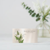 Calla-Lilien-Minimalistische Visitenkarte (Stehend Vorderseite)