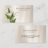 Calla-Lilien-Minimalistische Visitenkarte (Vorne/Hinten)