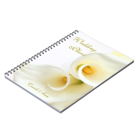 Calla Lilien Notizblock (Linke Seite)