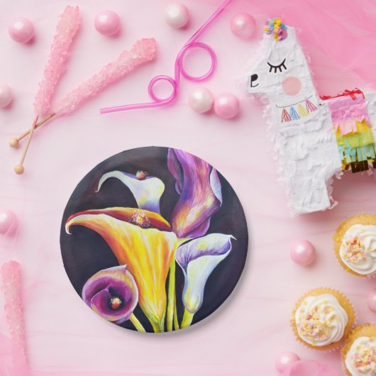 Calla-Lilien Pappteller (Party)