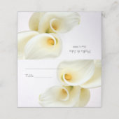 Calla Lilien Platzkarte (Außenseite Aufgefaltet)