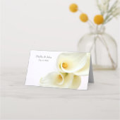 Calla Lilien Platzkarte (Rückseite)