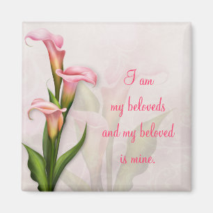 Calla-Lilien-Rosa-Magnet ~ mein geliebtes Magnet
