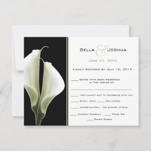 Calla Lilien RSVP Karte
