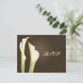 Calla Lilien RSVP-Karten erfordern 12x18 Einladung (Stehend Vorderseite)