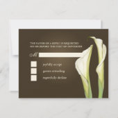 Calla Lilien RSVP-Karten erfordern 12x18 Einladung (Rückseite)