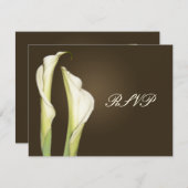 Calla Lilien RSVP-Karten erfordern 12x18 Einladung (Vorne/Hinten)