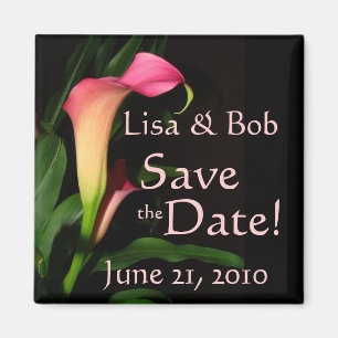 Calla-Lilien-Save the Date Magnet