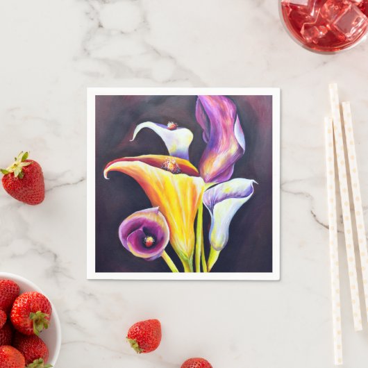 Calla-Lilien Serviette (Beispiel)